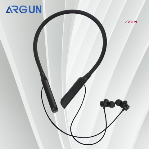ARGUN KIV Wireless Bluetooth In-Ear Neckband – 30-Hour Battery & Rich Sound Bluetooth (Black, In the Ear)