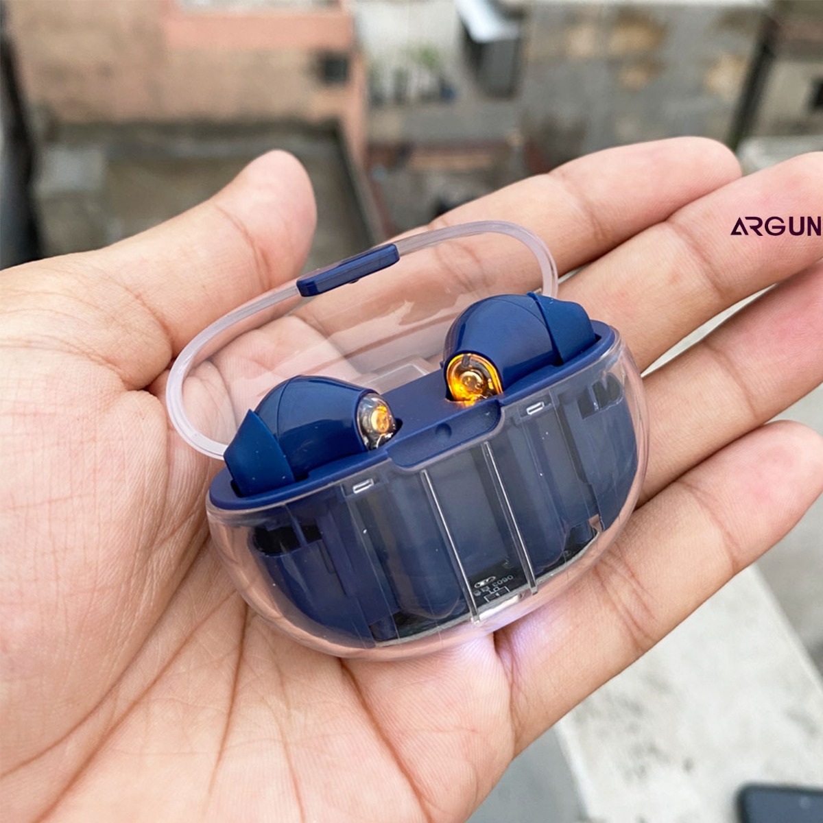 ARGUN TWS Butterfly Earbuds ,20 Hours Playback, Noise Isolation (Blue, True Wireless) Bluetooth Headset (Blue, True Wireless)