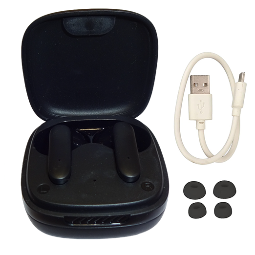 ARGUN CV-19 Bluetooth Earbuds With 50H Playback time Bluetooth Headset (Black, True Wireless)