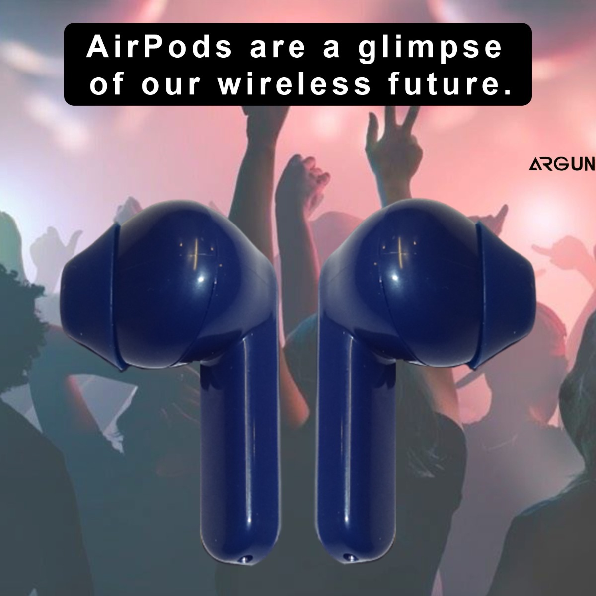 ARGUN TWS Butterfly Earbuds ,20 Hours Playback, Noise Isolation (Blue, True Wireless) Bluetooth Headset (Blue, True Wireless)