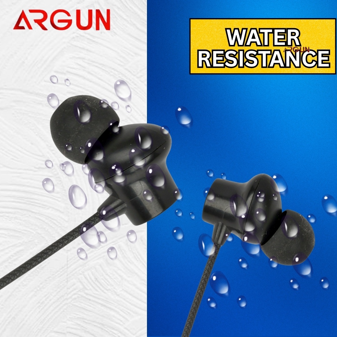 ARGUN KIV Wireless Bluetooth In-Ear Neckband – 30-Hour Battery & Rich Sound Bluetooth (Black, In the Ear)